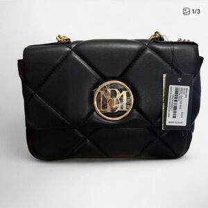 Badgley Miscka Black Quilted Shoulder Bag